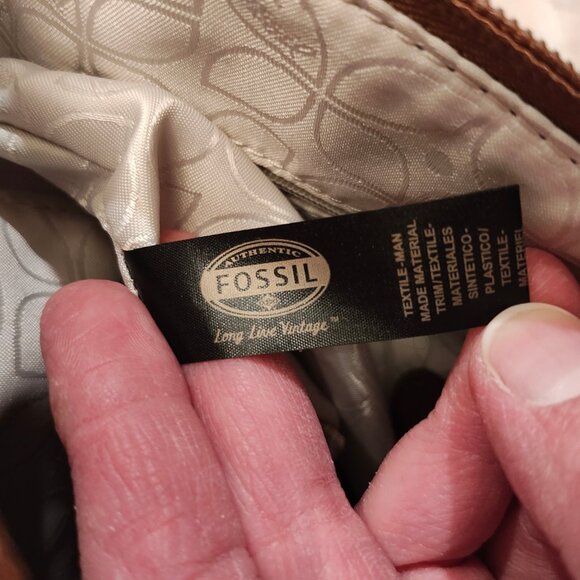 Fossil Multicolor Striped Canvas Crossbody Purse, Excellent Used Condition! - Picture 10 of 13